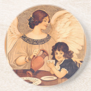 Porta-copos De Arenito Candy Angel Poster vintage do Partido Cacau