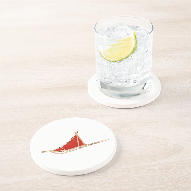 Porta-copos De Arenito Canina (Lateral)