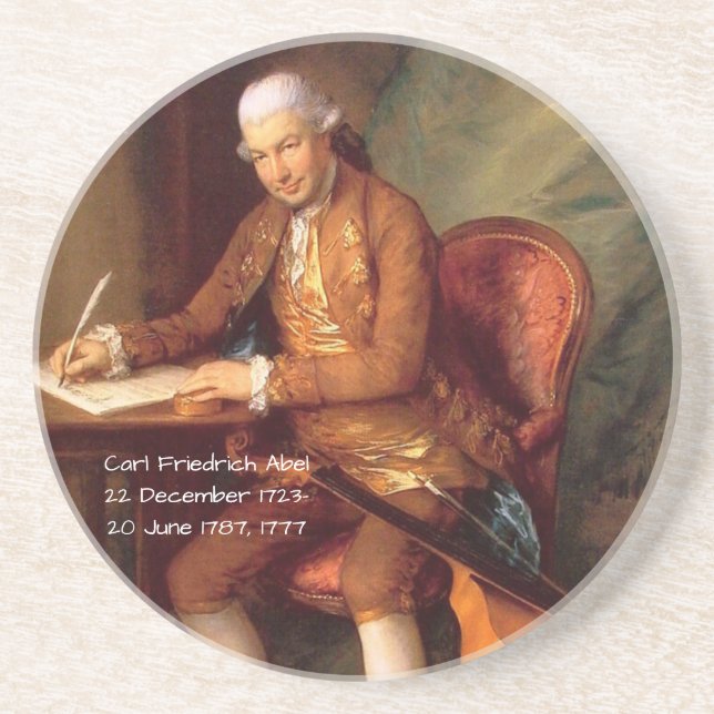 Porta-copos De Arenito Carl Friedrich Abel (Frente)