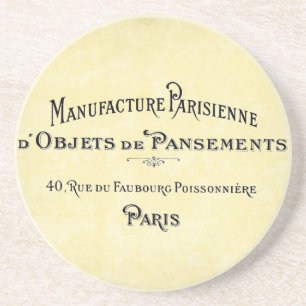 Porta-copos De Arenito Cartão de Visita de Paris
