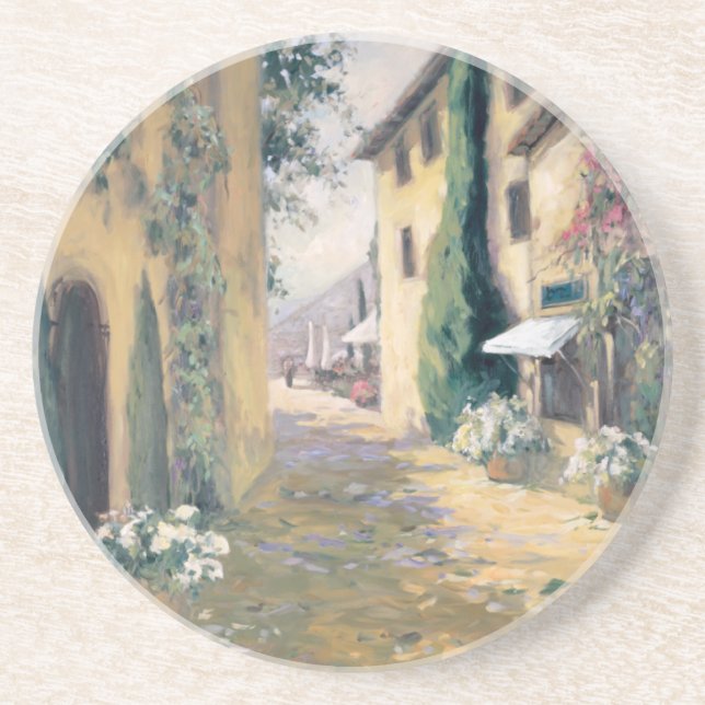 Porta-copos De Arenito Casa de campo Sunlit mim (Frente)