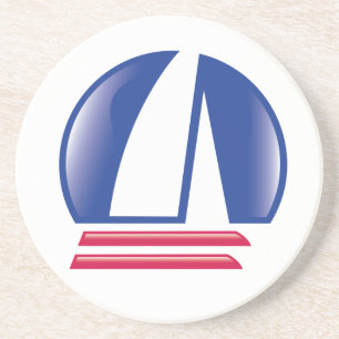 Porta-copos De Arenito Catamaran Sailan_Pontoon Racing_Blue Moon