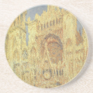 Porta-copos De Arenito Catedral de Ruão, Pôr do Sol por Claude Monet