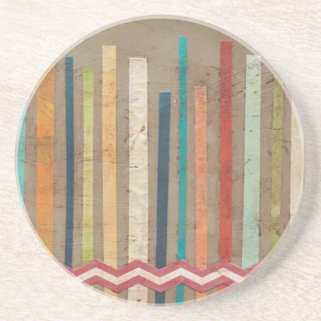 Porta-copos De Arenito Cercas de papel II para cima (Frente)