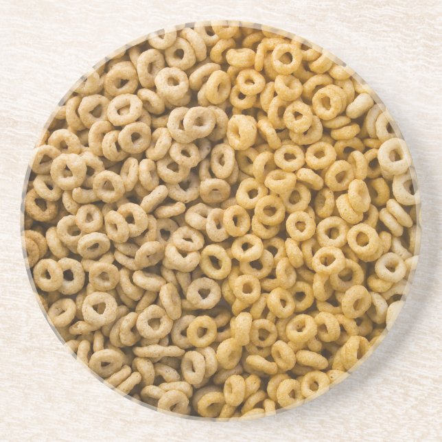 Porta-copos De Arenito Cereal do café da manhã (Frente)