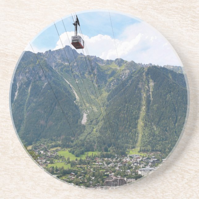 Porta-copos De Arenito Chamonix - França (Frente)