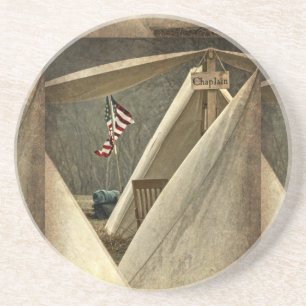 Porta-copos De Arenito Chaplain do Exército