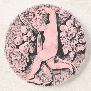 Porta-copos De Arenito Cherub Ornamental