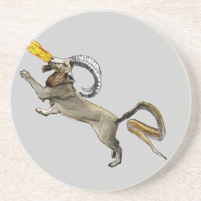 Porta-copos De Arenito Chimera (Frente)