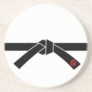 Porta-copos De Arenito Cinturão negro, 黒帯 das artes marciais, 武道