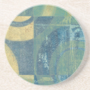 Porta-copos De Arenito Círculos e painéis multicoloridos