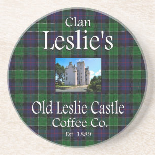 Porta-copos De Arenito Clan Leslie Castle Co.