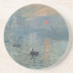 Porta-copos De Arenito Claude Monet Impression Sunrise Soleil Levant