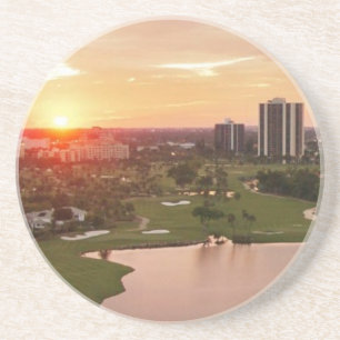 Porta-copos De Arenito Clube no por do sol, Aventura, Florida