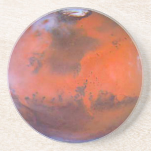 Porta-copos De Arenito Coaster. de Marte do planeta
