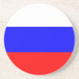 Porta-copos De Arenito Coaster with Flag of Russia