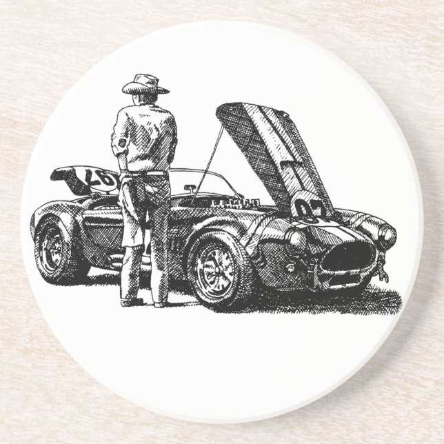 Porta-copos De Arenito Cobra (Frente)