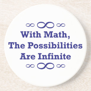 Porta-copos De Arenito Com matemática, as possibilidades são infinitas