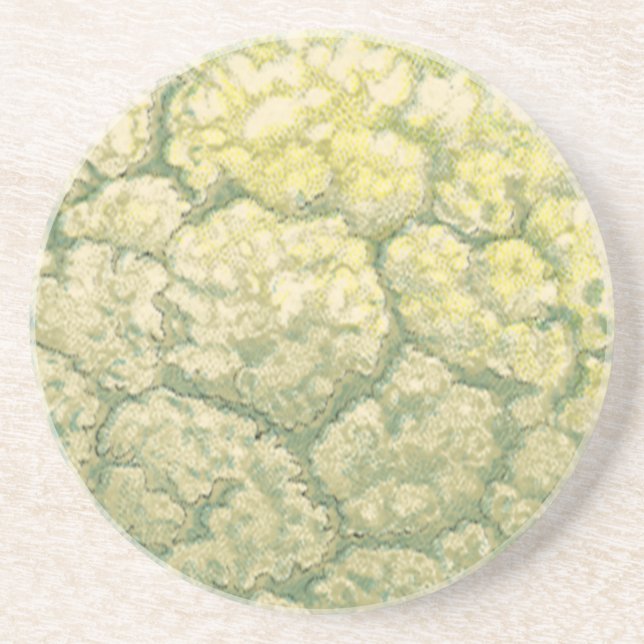 Porta-copos De Arenito Comidas vegetais vegetais vegetais vegetais vegeta (Frente)