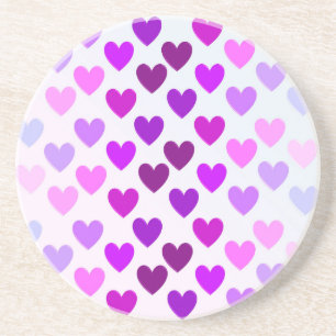 Porta-copos De Arenito corações de amor valentine romântico monocromático
