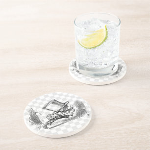 Porta-copos De Arenito Corredor louco do Hatter