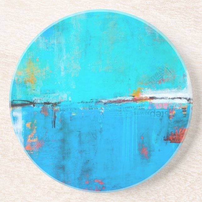 Porta-copos De Arenito Correspondência Blues 5 (Frente)