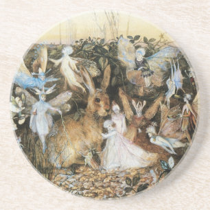 Porta-copos De Arenito Crepúsculo de Fadas por John Anster Fitzgerald