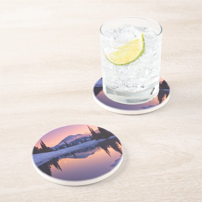 Porta-copos De Arenito Crepúsculo, Tarn e lua crescente (Lateral)