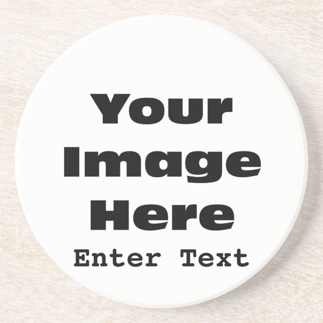 Porta-copos De Arenito Criar seu próprio modelo do presente (Frente)