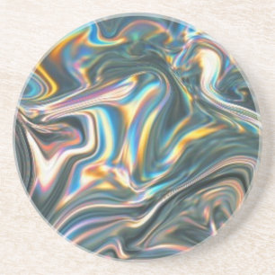 Porta-copos De Arenito Cromo holográfico
