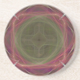 Porta-copos De Arenito Cruz Geométrica