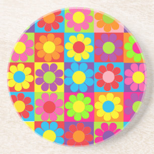 Porta-copos De Arenito Daisy de alimentação da ventoinha do Pop retrô