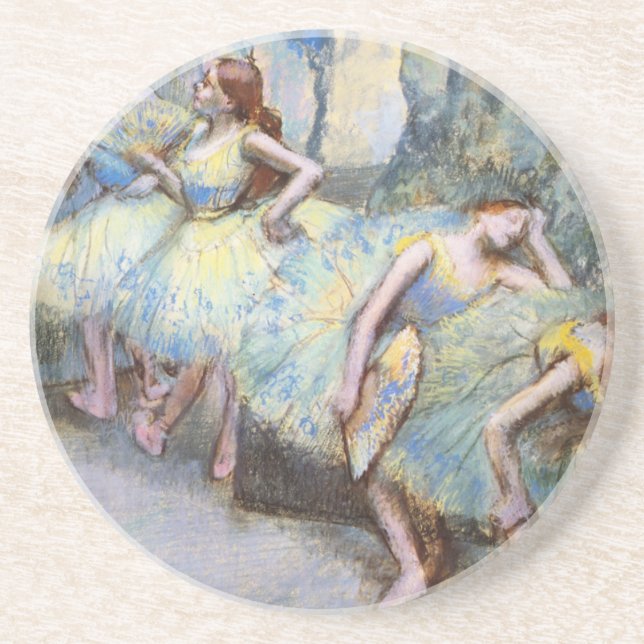 Porta-copos De Arenito Dancer Art Dancers, Balé Degas, pintura (Frente)