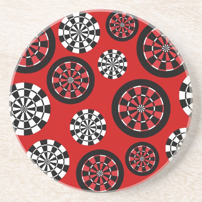 Porta-copos De Arenito Dartboards do Mod (Frente)