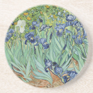 Porta-copos De Arenito De Van Gogh vida ainda: Vaso com íris