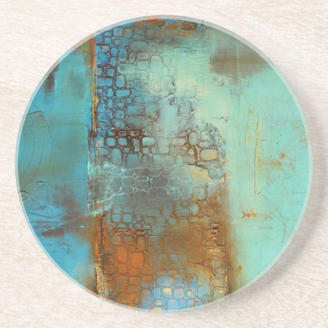 Porta-copos De Arenito Deja Blue (Frente)