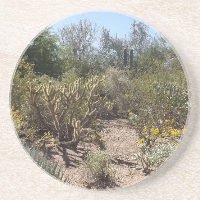 Porta-copos De Arenito Deserto (Frente)