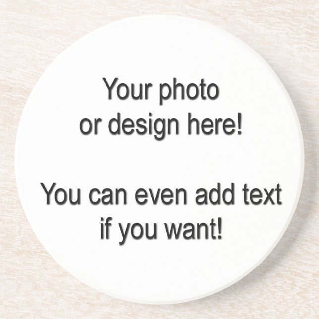 Porta-copos De Arenito Design suas próprias Portas copos (Frente)