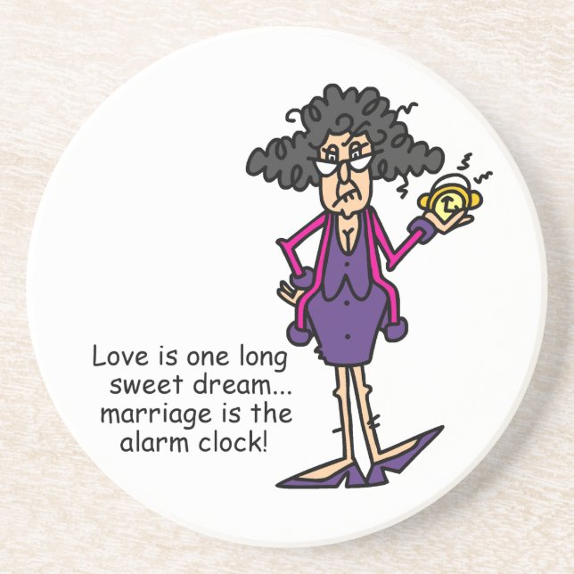 Porta-copos De Arenito Despertar Rude casamento (Frente)