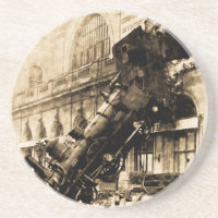 Destruição do trem no vintage 1895 de Montparnasse