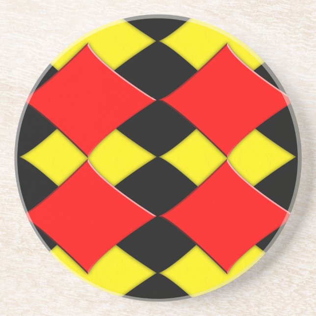 Porta-copos De Arenito Diamantes (Frente)