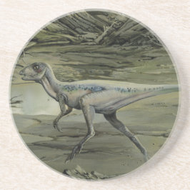 Porta-copos De Arenito Dinossauros Vintage, um Hypsilophodon Cretáceo