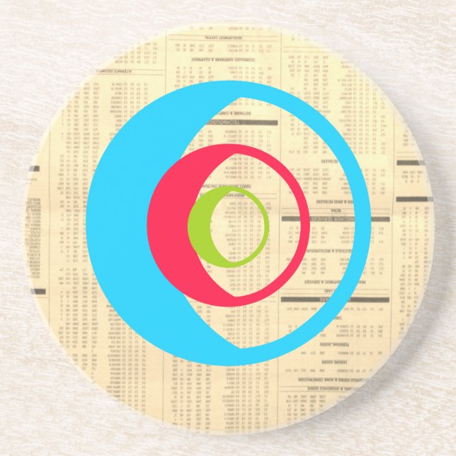 porta copos de arenito do impressão (Frente)