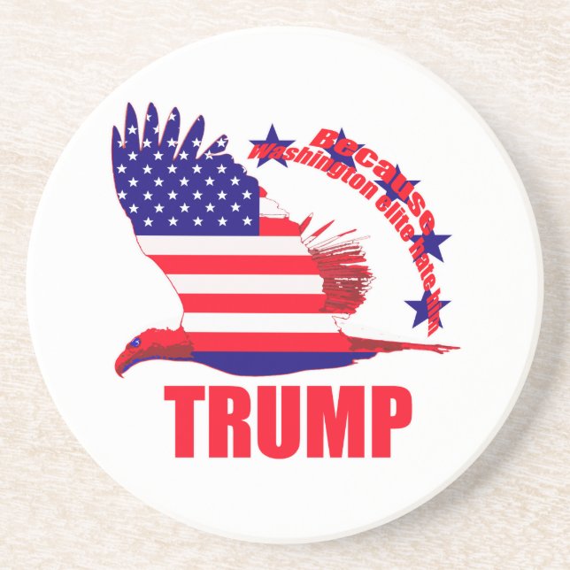 Porta-copos De Arenito Donald Trump (Frente)
