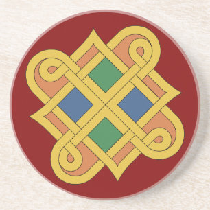 Porta-copos De Arenito Durrow Knotwork 2016