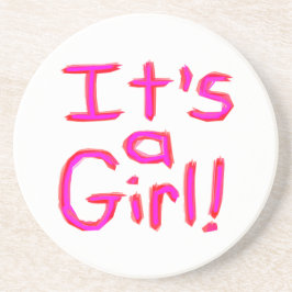 Porta-copos De Arenito É uma garota!