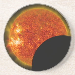 Porta-copos De Arenito Eclipse Solar em Andamento
