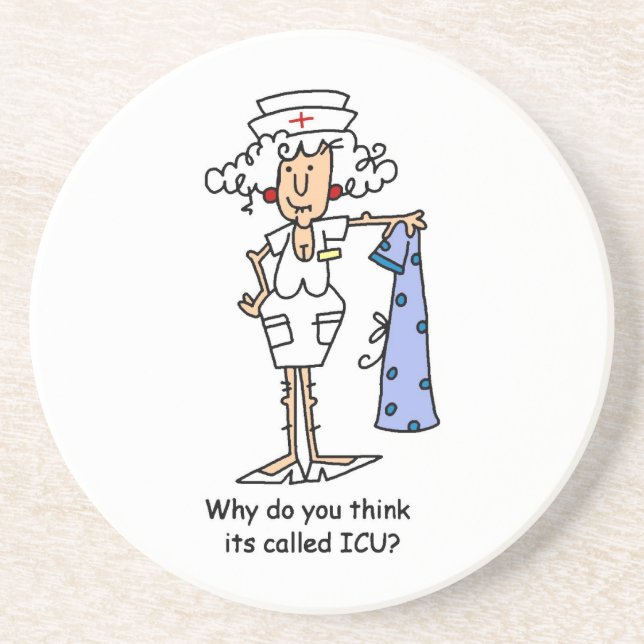 Porta-copos De Arenito Enfermeira Enfermeira Enfermeira Enfermeira Enferm (Frente)