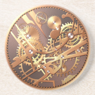Porta-copos De Arenito engrenagens do relógio do steampunk