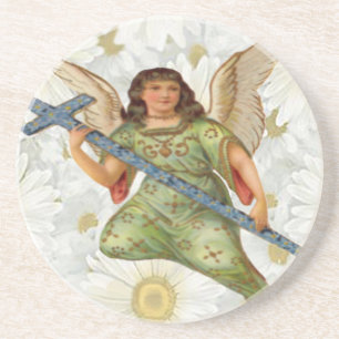 Porta-copos De Arenito Envio Mensagem Angel Coaster